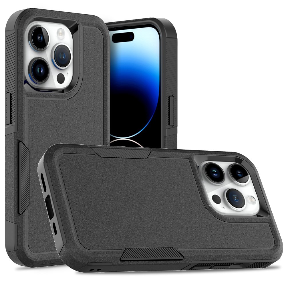 Off-road Hybridcover iPhone 15 Pro sort