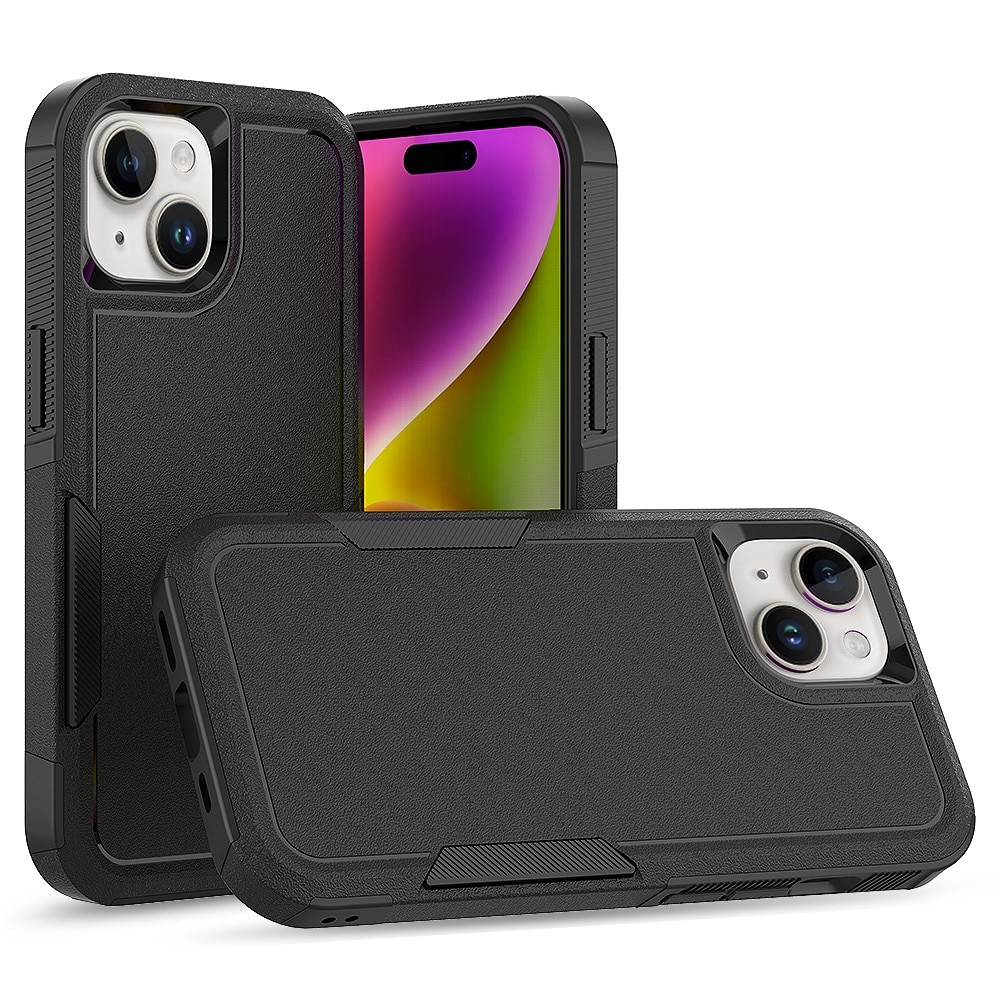 Off-road Hybridcover iPhone 15 sort