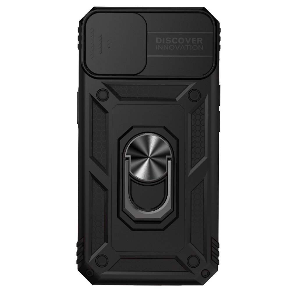Hybridcover Ring + Kamerabeskyttelse iPhone 15 Plus Sort