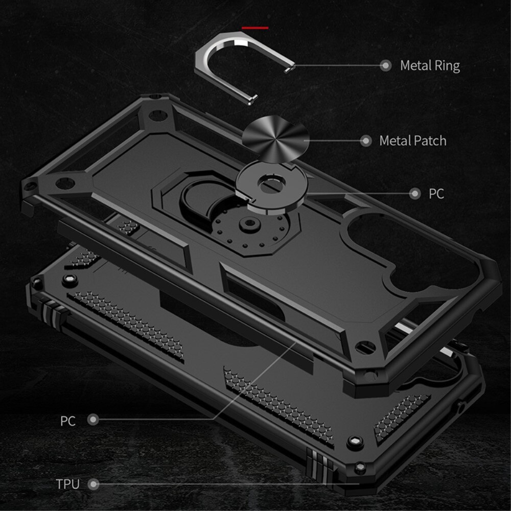 Hybridcover Tech Ring Samsung Galaxy S23 FE sort