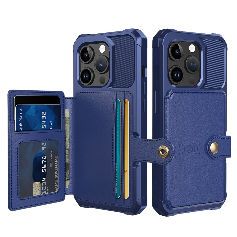 Tough Multi-slot Case iPhone 15 Pro Max blå
