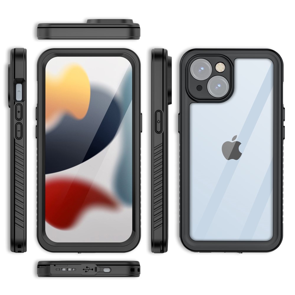 Vandtæt Cover iPhone 15 gennemsigtig