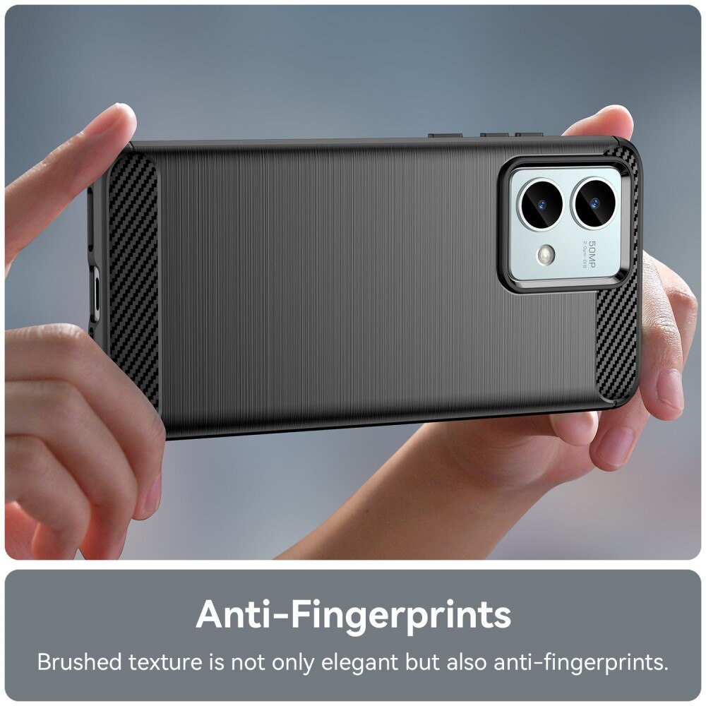 Motorola Moto G84 Cover TPU Brushed Sort