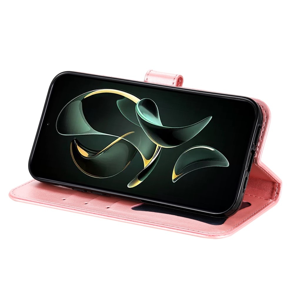 Læderetui Mandala Xiaomi 13T Pro lyserød