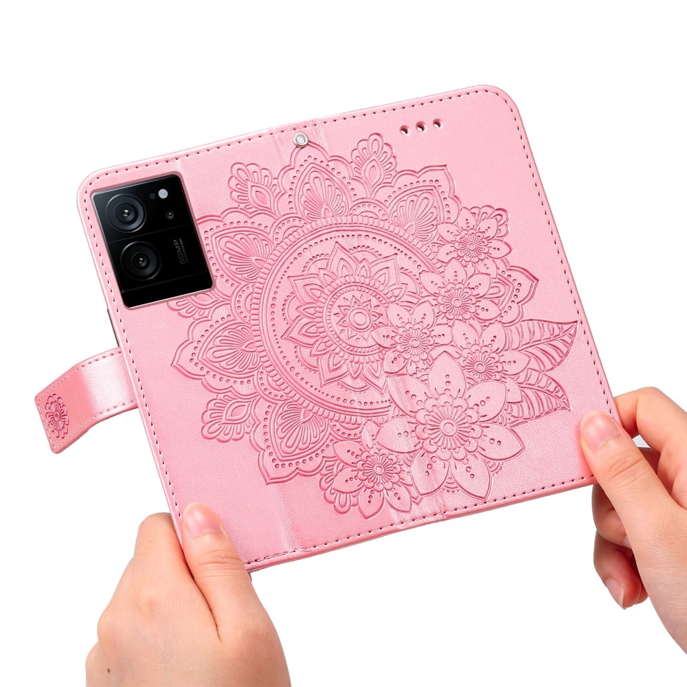 Læderetui Mandala Xiaomi 13T lyserød