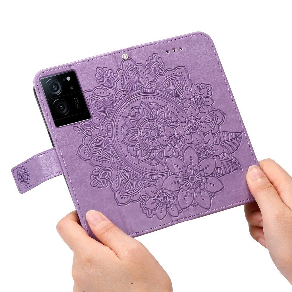 Læderetui Mandala Xiaomi 13T lila