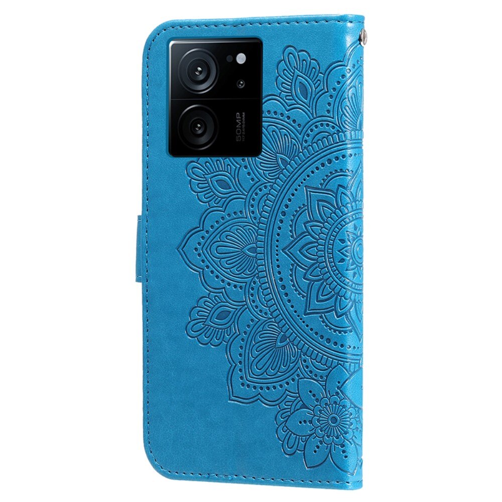 Læderetui Mandala Xiaomi 13T blå