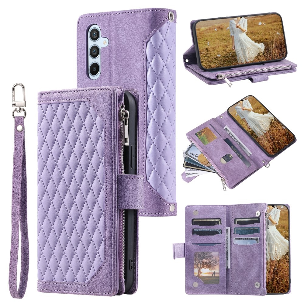 Pung Taske Samsung Galaxy A15 Quilted lila