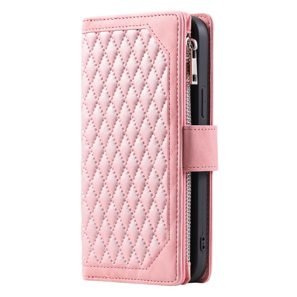 Pung Taske Samsung Galaxy A15 Quilted lyserød