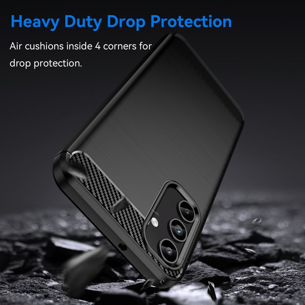 Samsung Galaxy A15 Cover TPU Brushed Sort