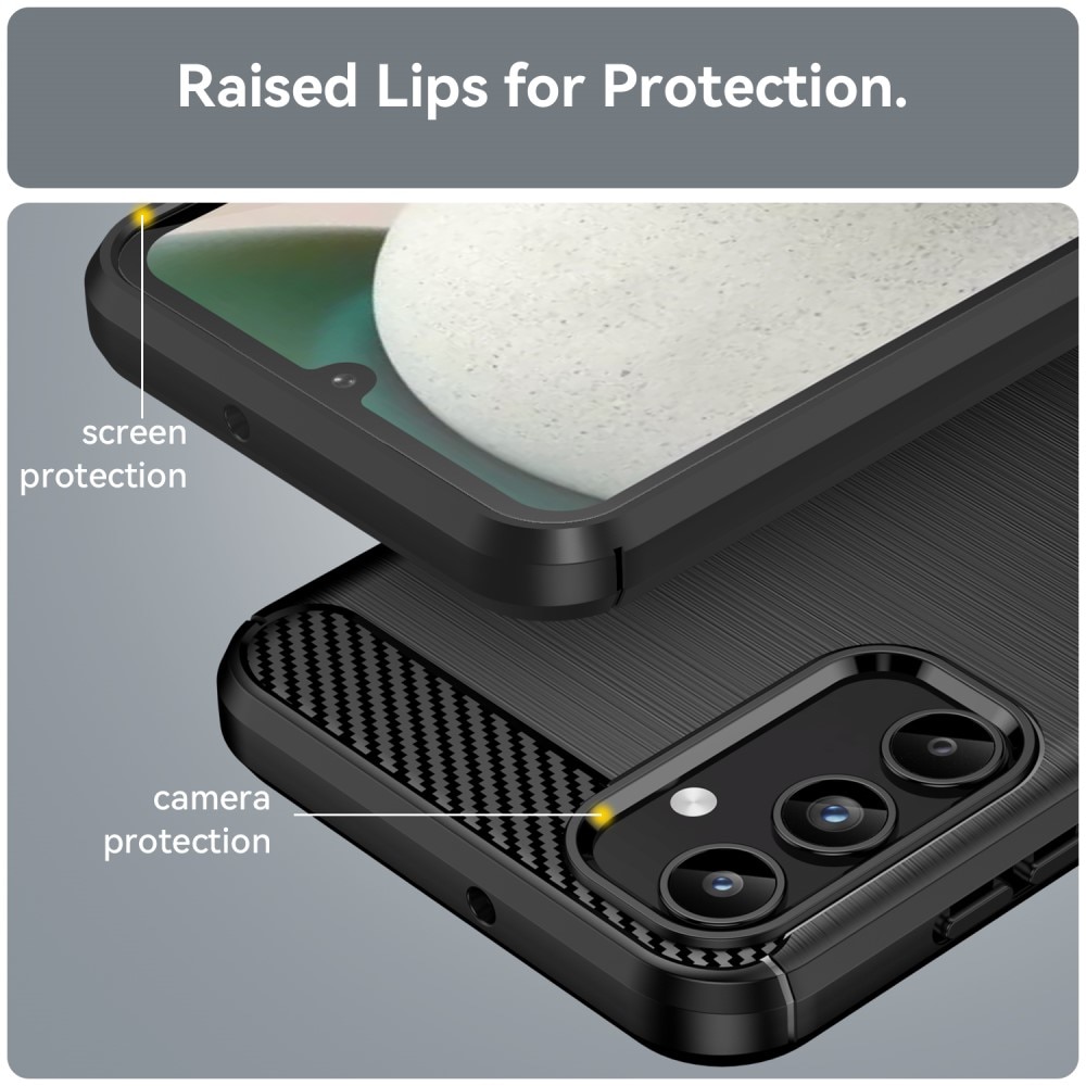 Samsung Galaxy A15 Cover TPU Brushed Sort