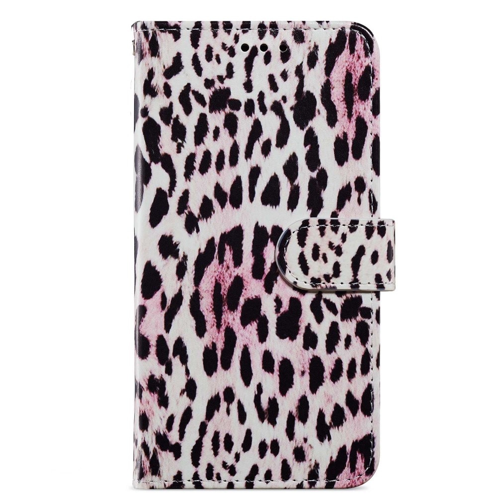 Mobiltaske Samsung Galaxy A15 lyserød leopard