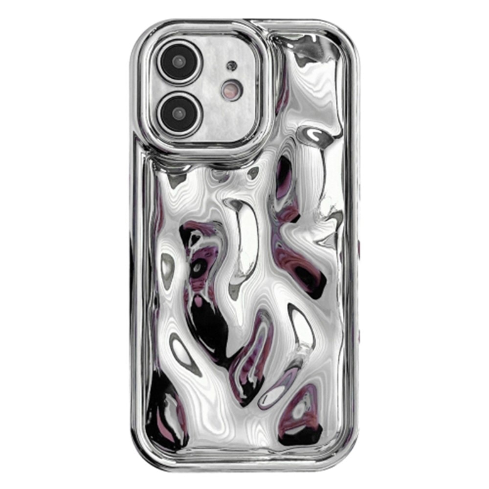 Wavy Cover TPU iPhone 12 sølv