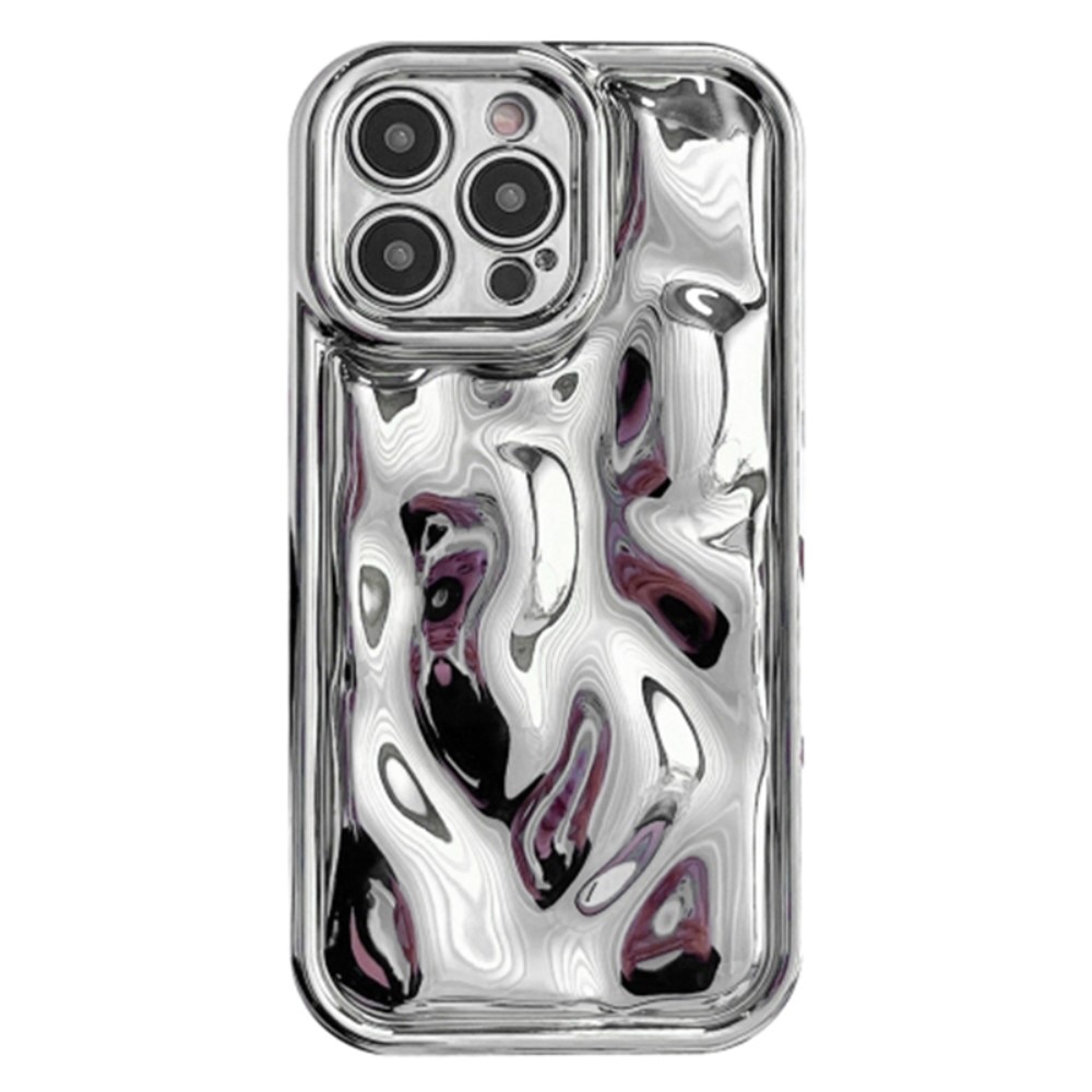 Wavy Cover TPU iPhone 15 Pro sølv