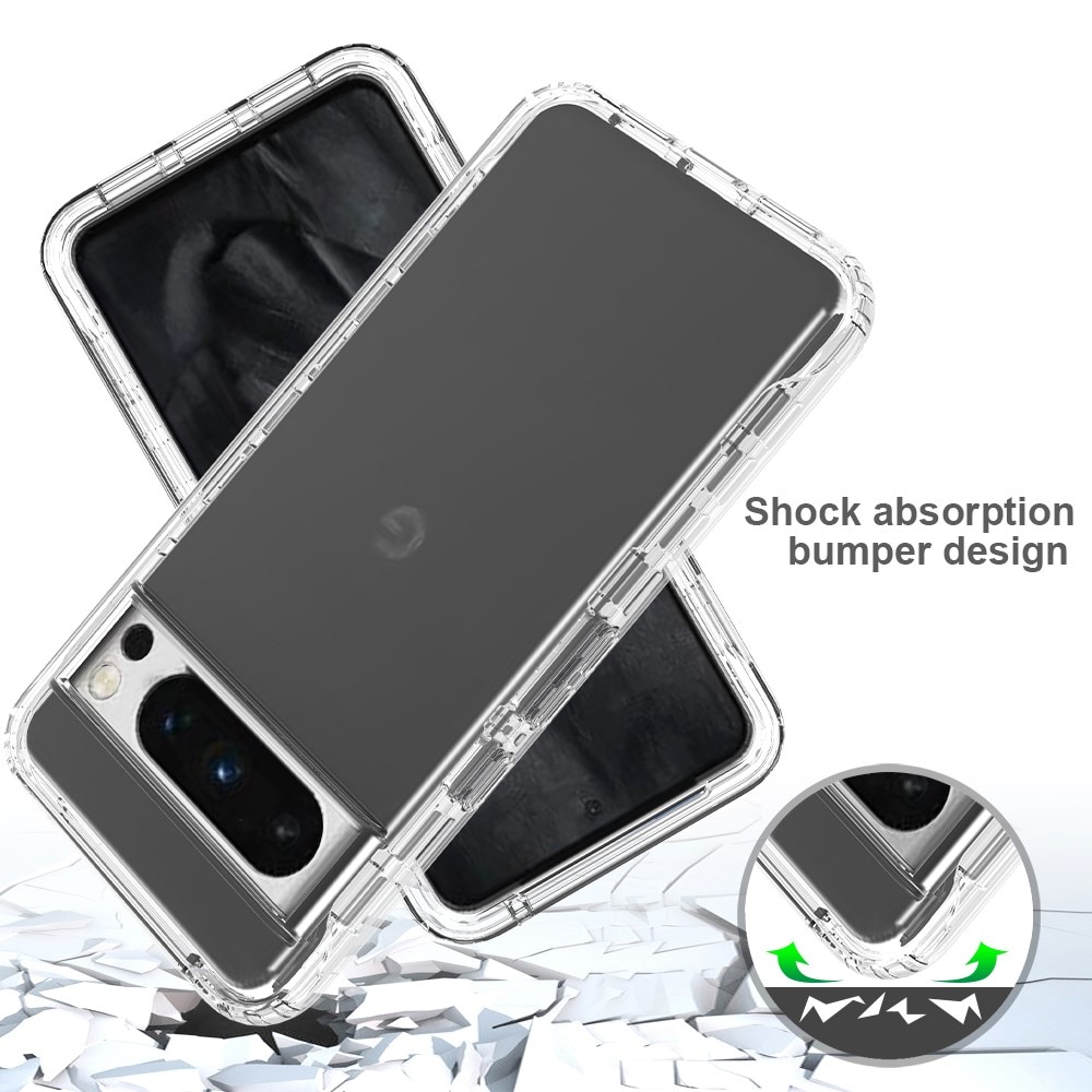 Full Cover Case Google Pixel 8 Pro gennemsigtig