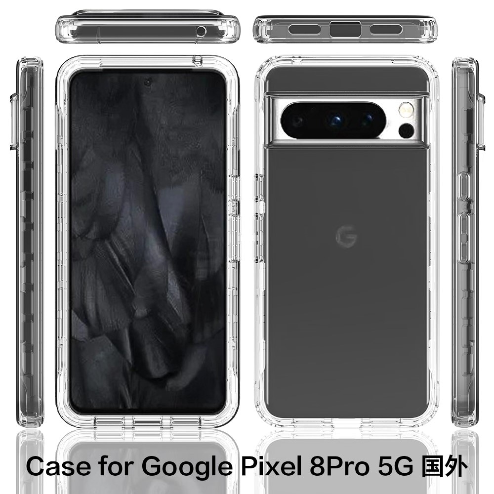 Full Protection Case Google Pixel 8 Pro gennemsigtig