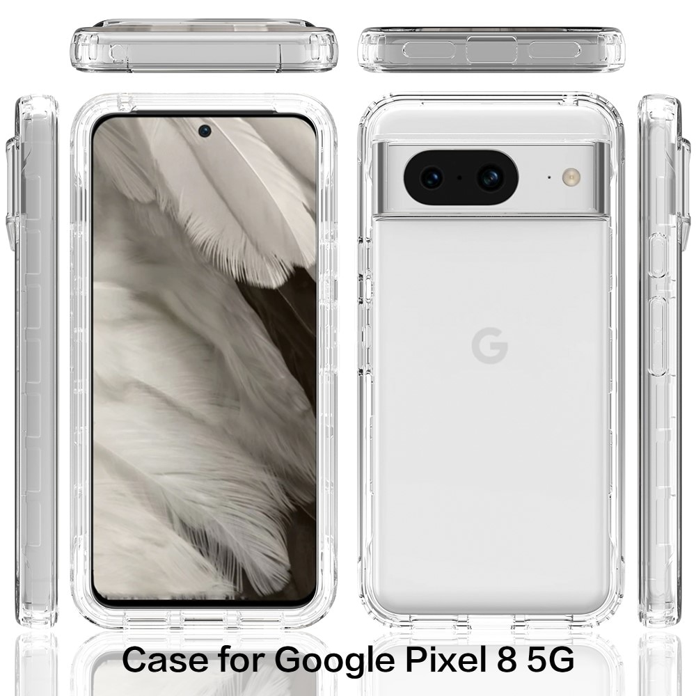 Full Protection Case Google Pixel 8 gennemsigtig