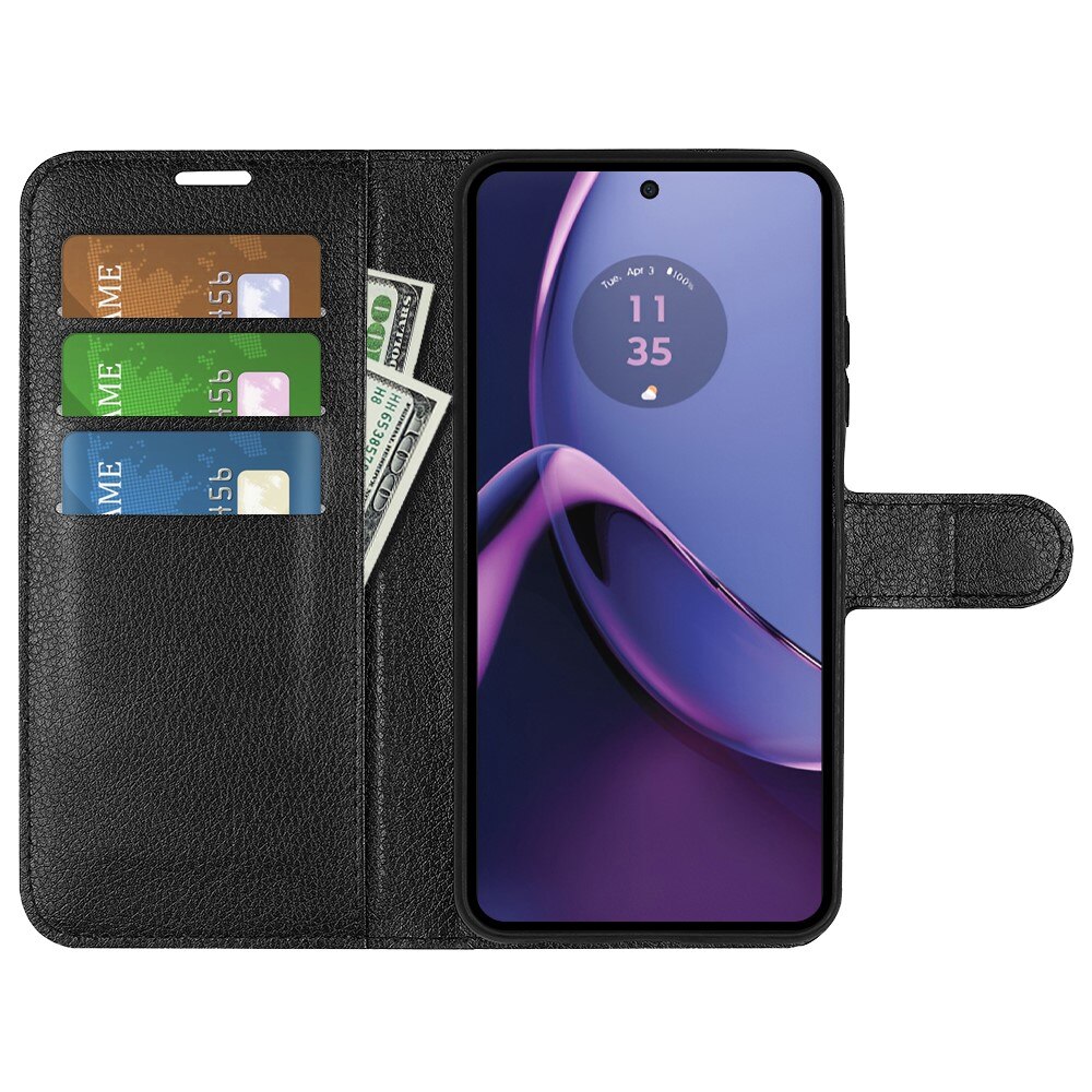 Mobiltaske Motorola Moto G84 sort