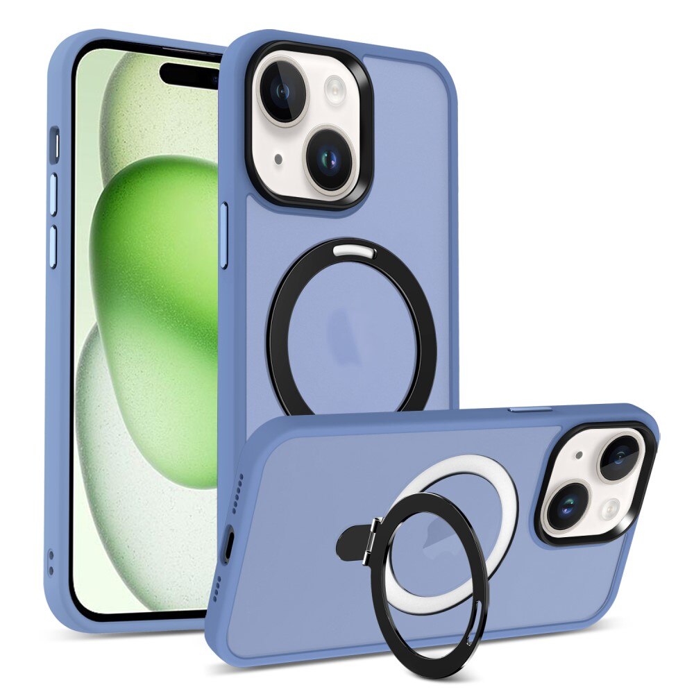Hybridcover MagSafe Ring iPhone 15 Plus Blå