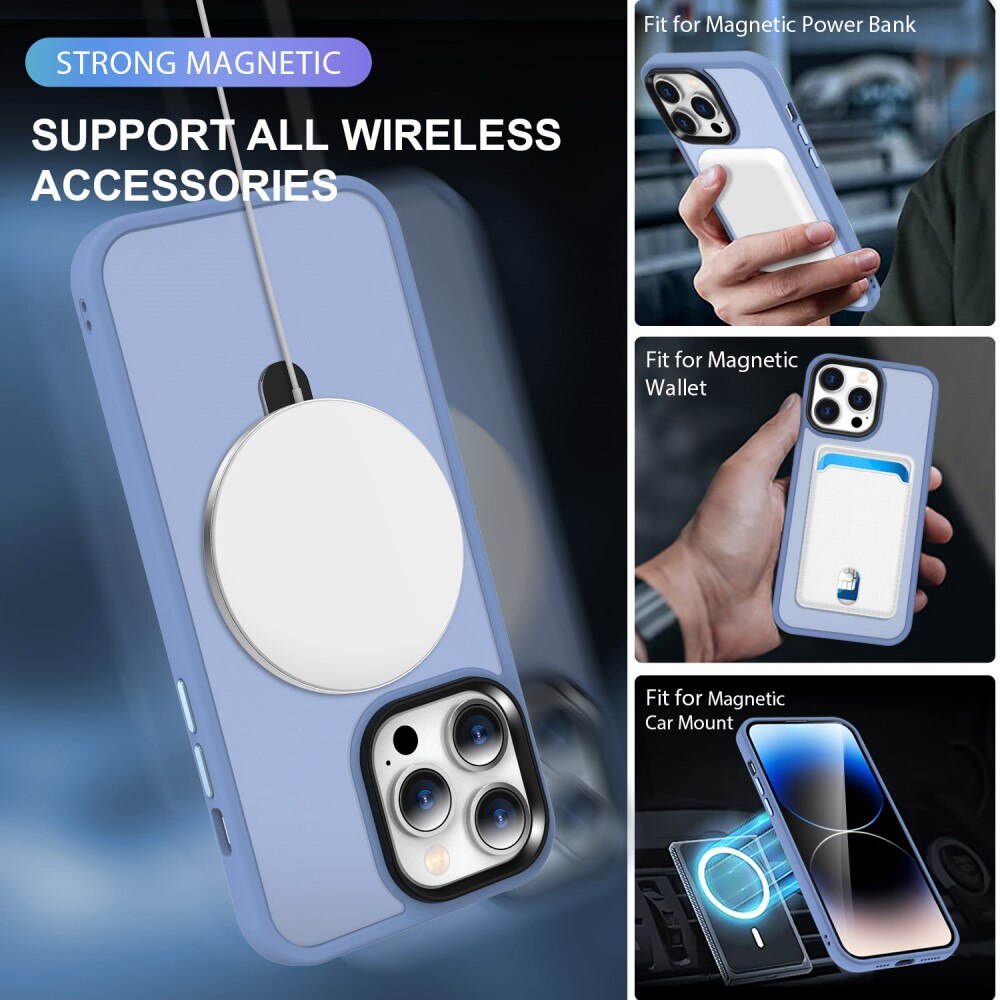 Hybridcover MagSafe Ring iPhone 15 Plus Blå