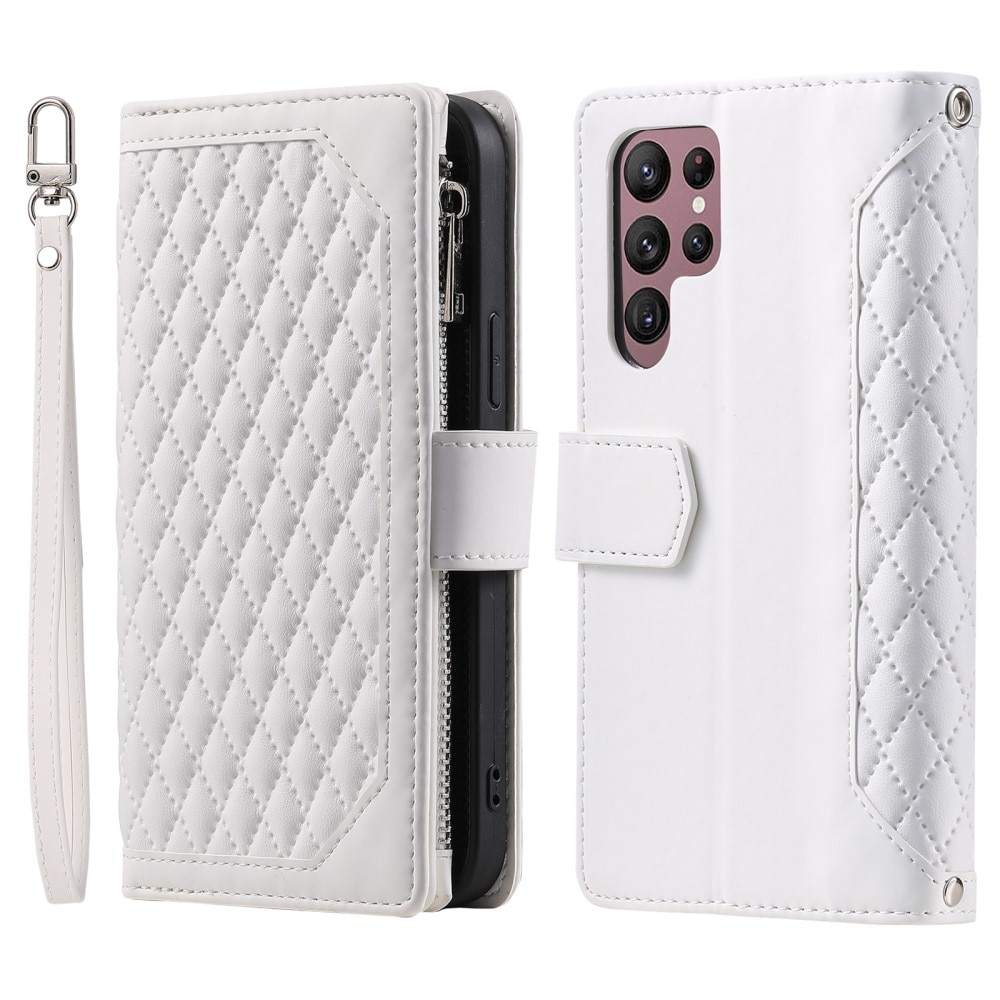 Pung Taske Samsung Galaxy S24 Ultra Quilted hvid