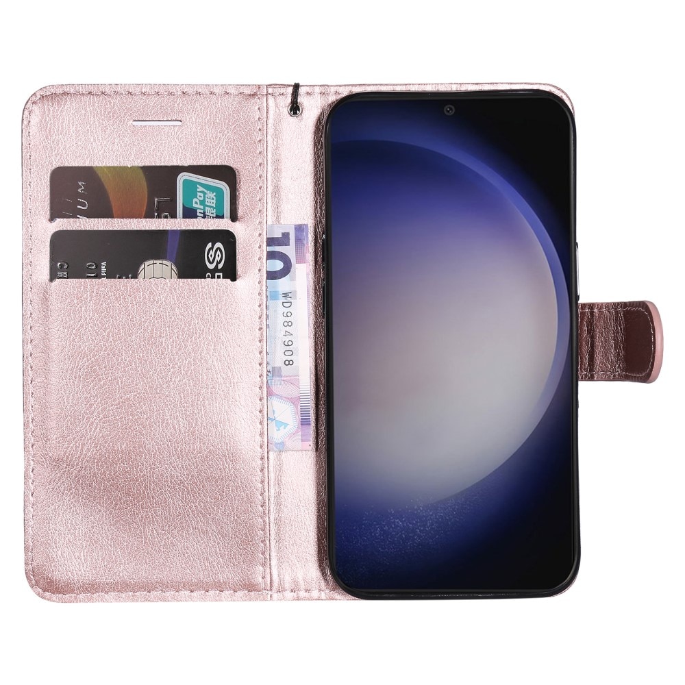 Tegnebogsetui Samsung Galaxy S24 lyserød