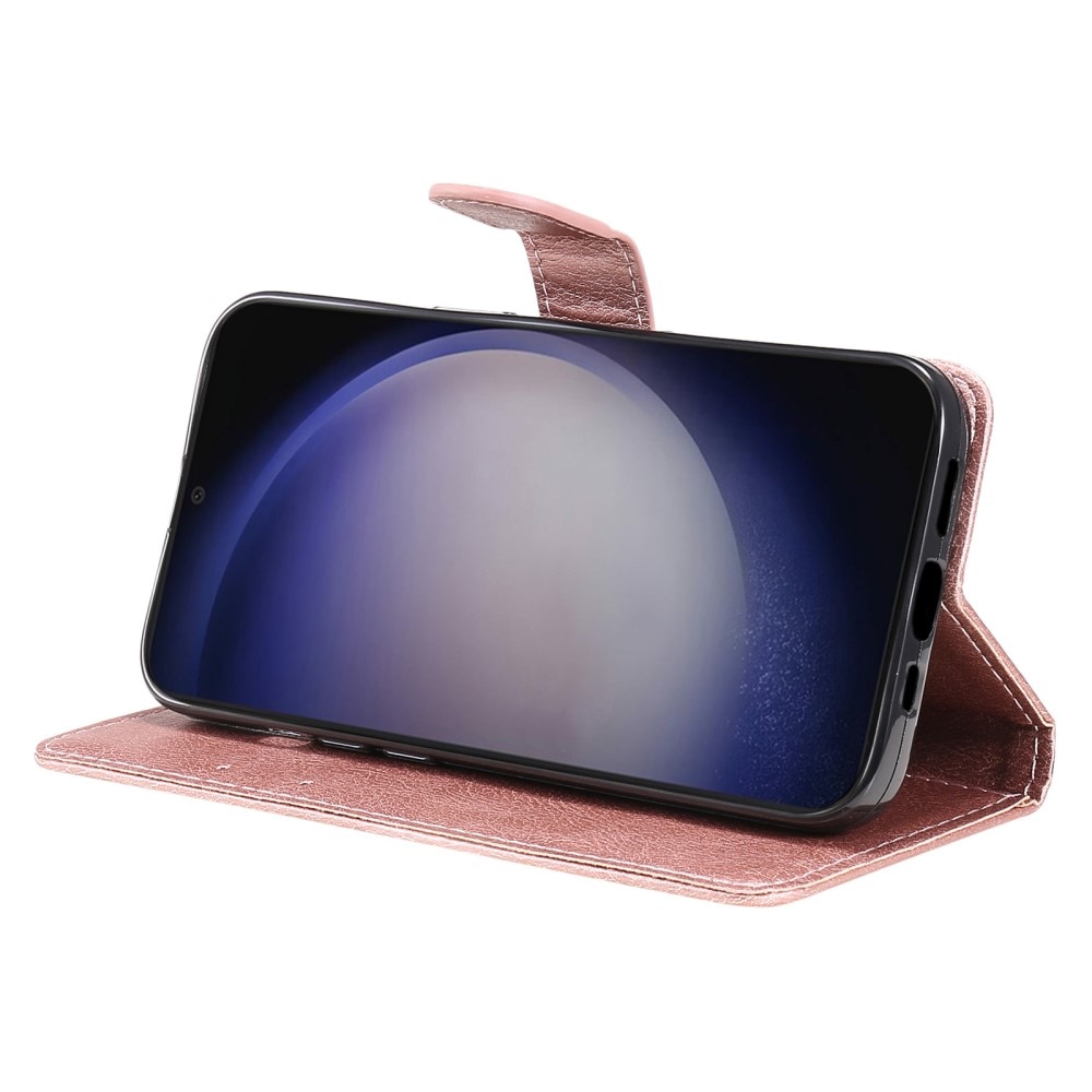 Tegnebogsetui Samsung Galaxy S24 lyserød
