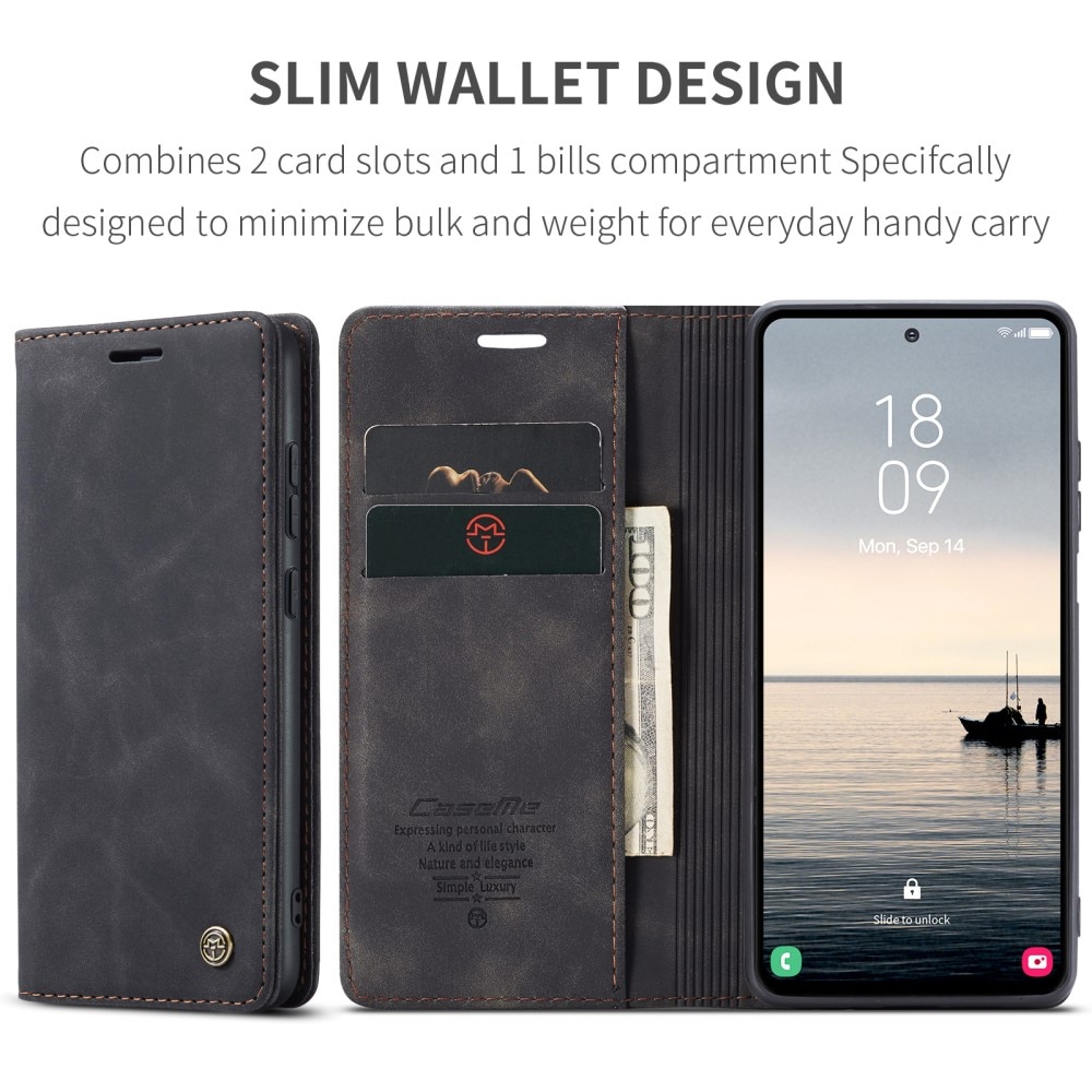 Slim Pung Etui Samsung Galaxy S23 FE Sort