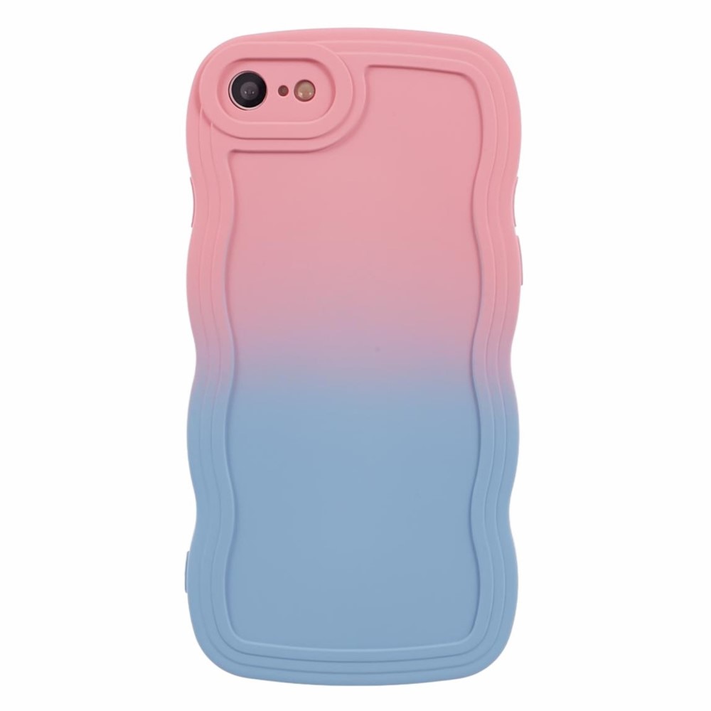 Wavy Edge Cover iPhone 7 lyserød/blå ombre