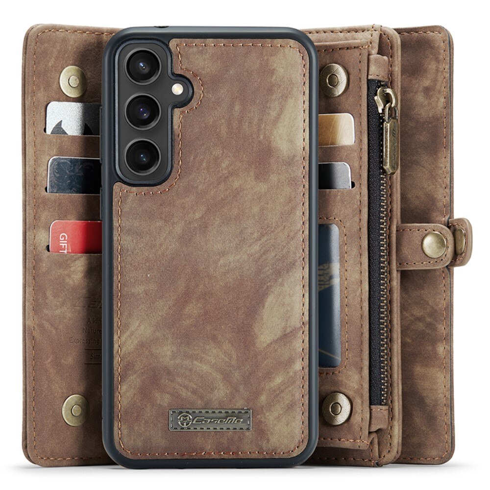 Multi-slot Mobiltaske Samsung Galaxy S23 FE Brun