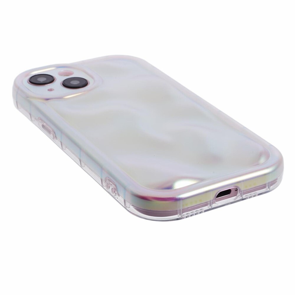 Wavy Cover TPU iPhone 15 perlemor