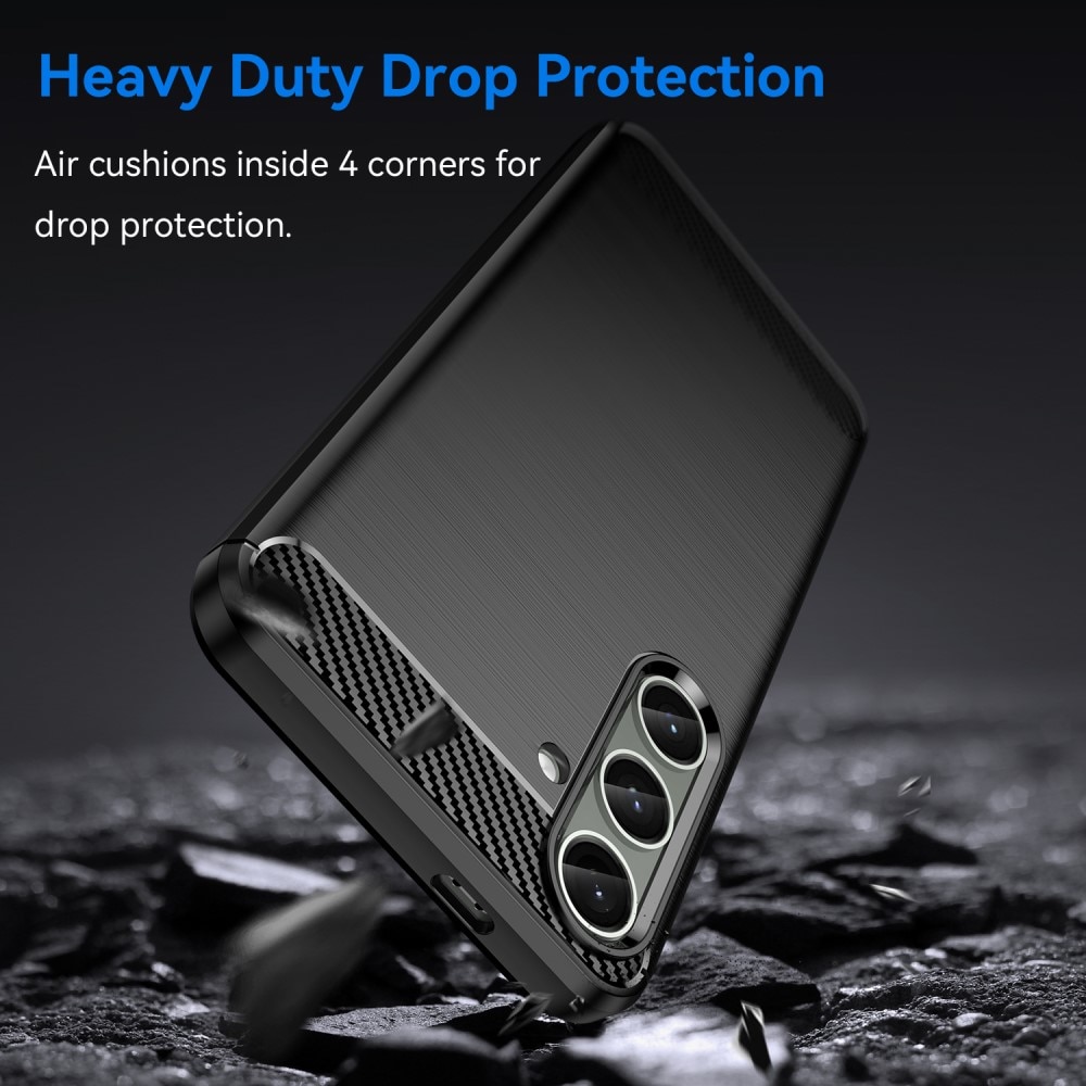 Samsung Galaxy S24 Plus Cover TPU Brushed Black