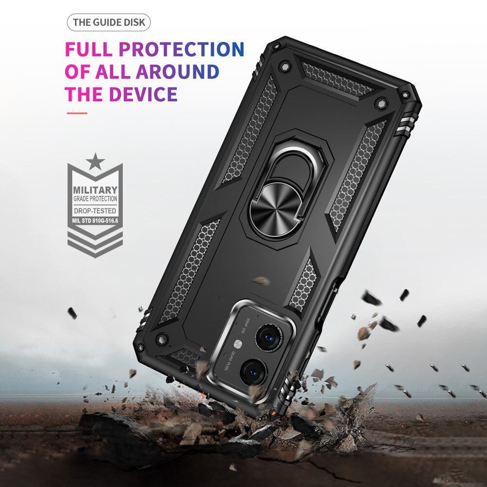 Hybridcover Tech Ring Motorola Moto G54 sort