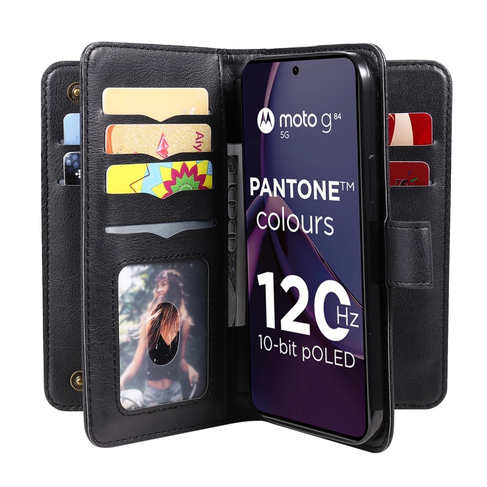 Mobiltaske Multi-slot Motorola Moto G84 sort
