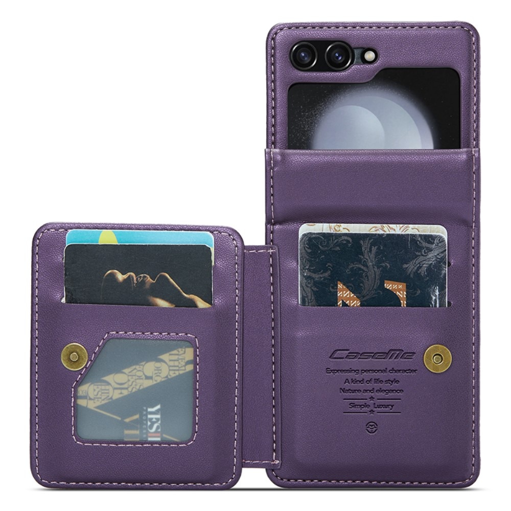 RFID blocking Tegnebog Cover Samsung Galaxy Z Flip 5 lila