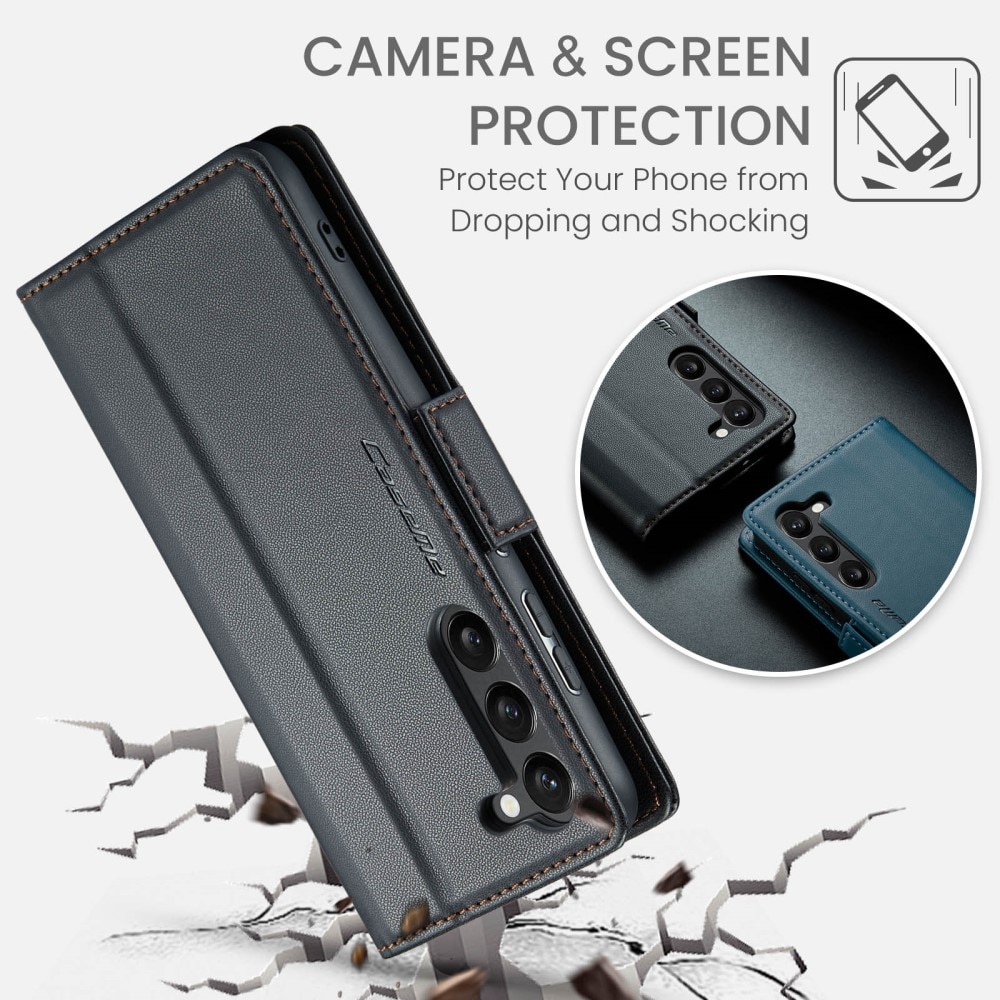 RFID blocking Slim Pung Etui Samsung Galaxy S24 Plus Sort