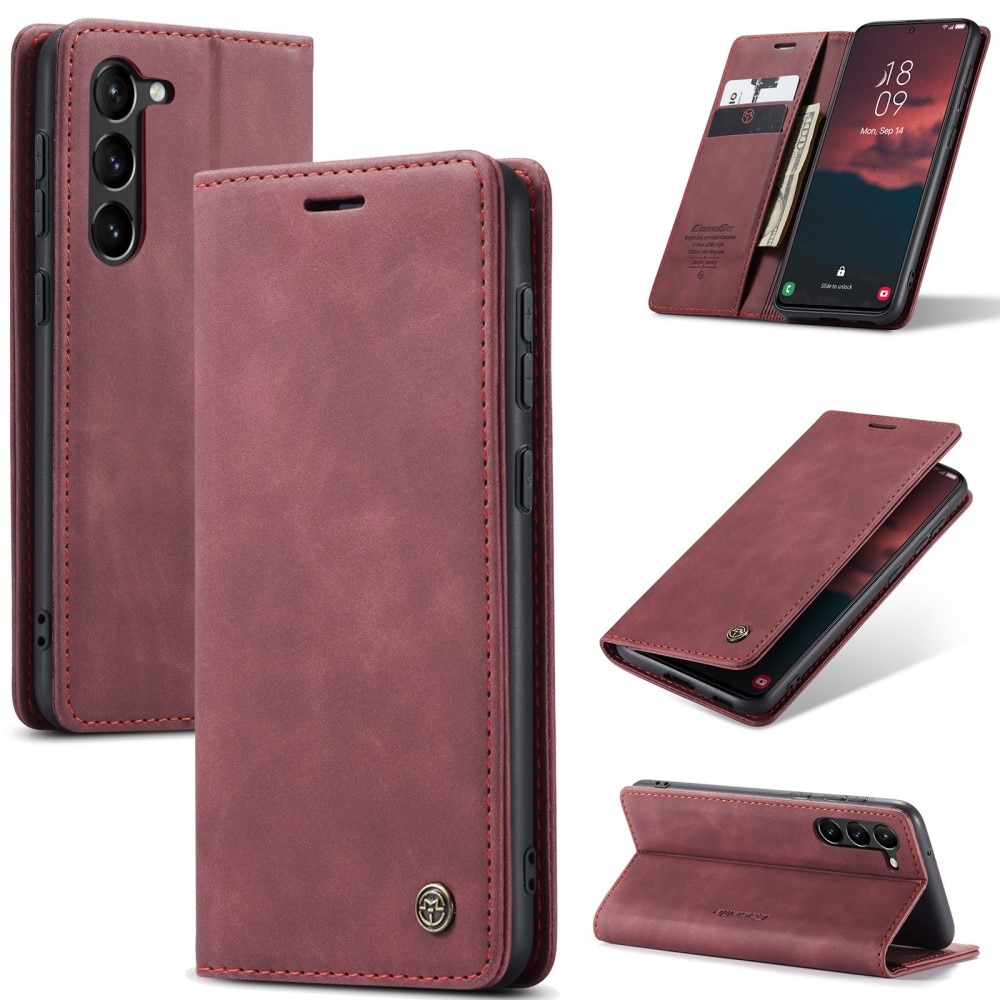 Slim Pung Etui Samsung Galaxy S24 Plus Rød