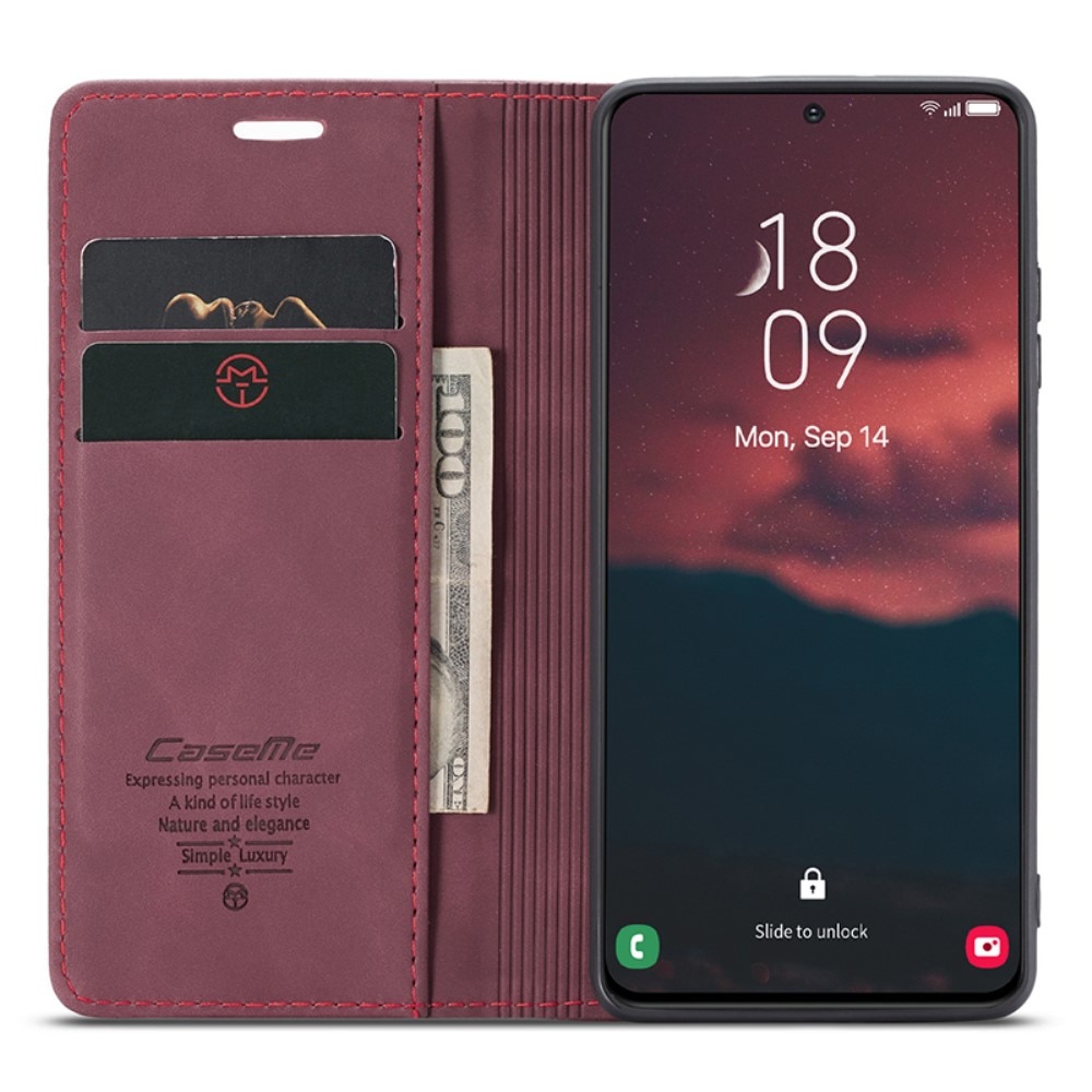 Slim Pung Etui Samsung Galaxy S24 rød