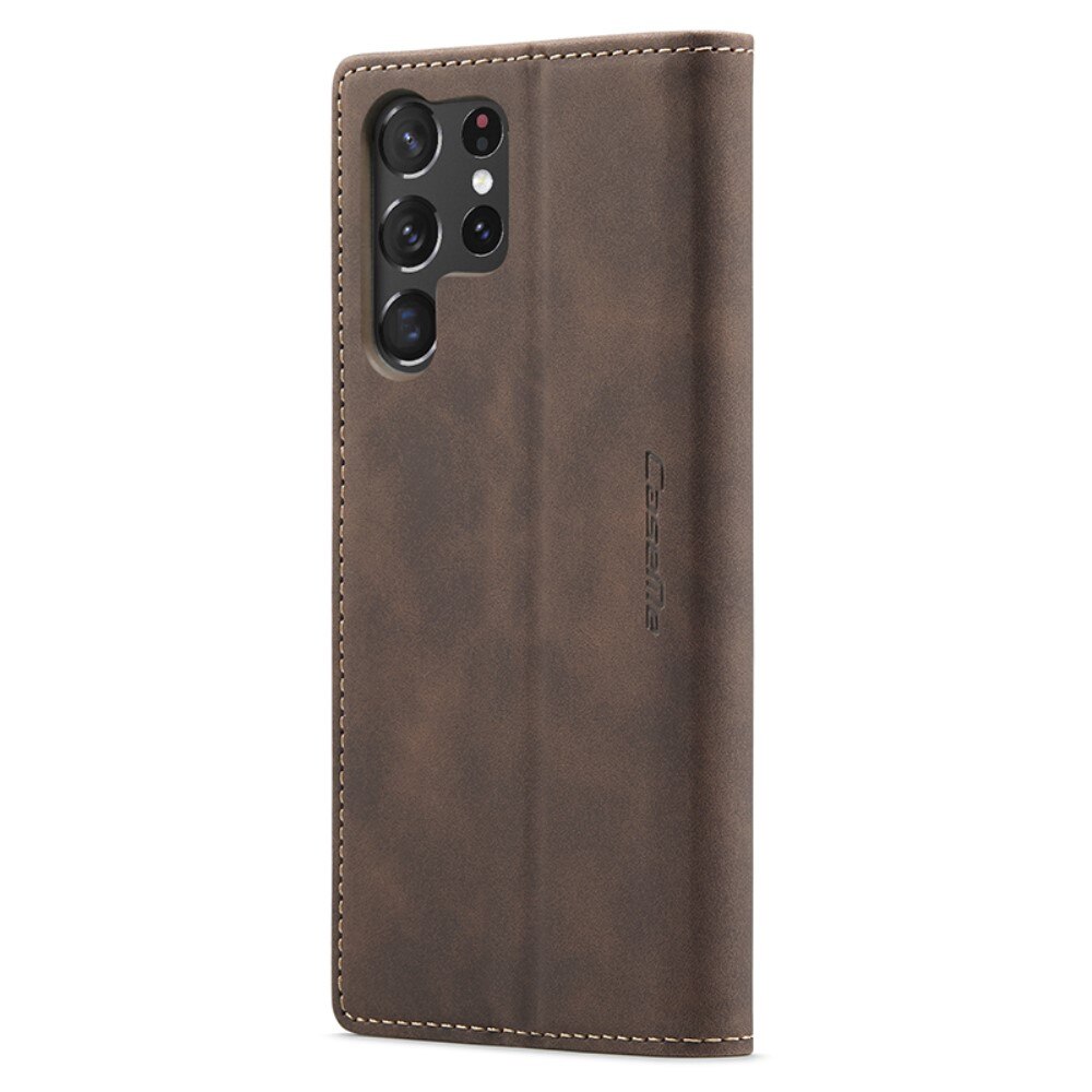Slim Pung Etui Samsung Galaxy S24 Ultra Brun