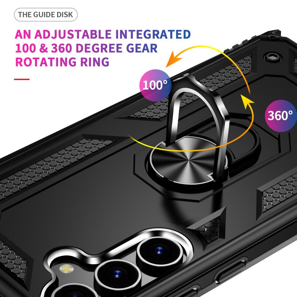 Hybridcover Tech Ring Samsung Galaxy S24 Plus sort