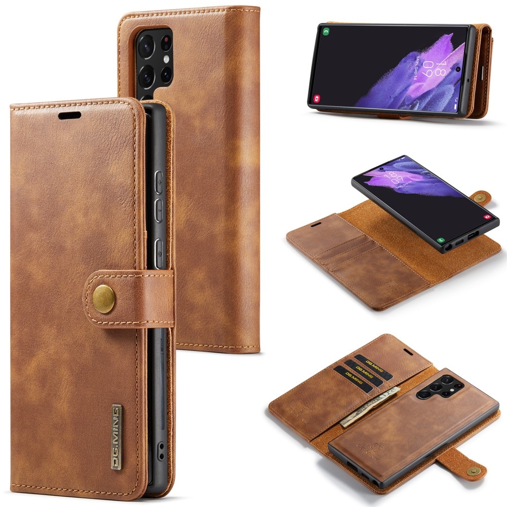 Magnet Wallet Samsung Galaxy S24 Ultra Cognac