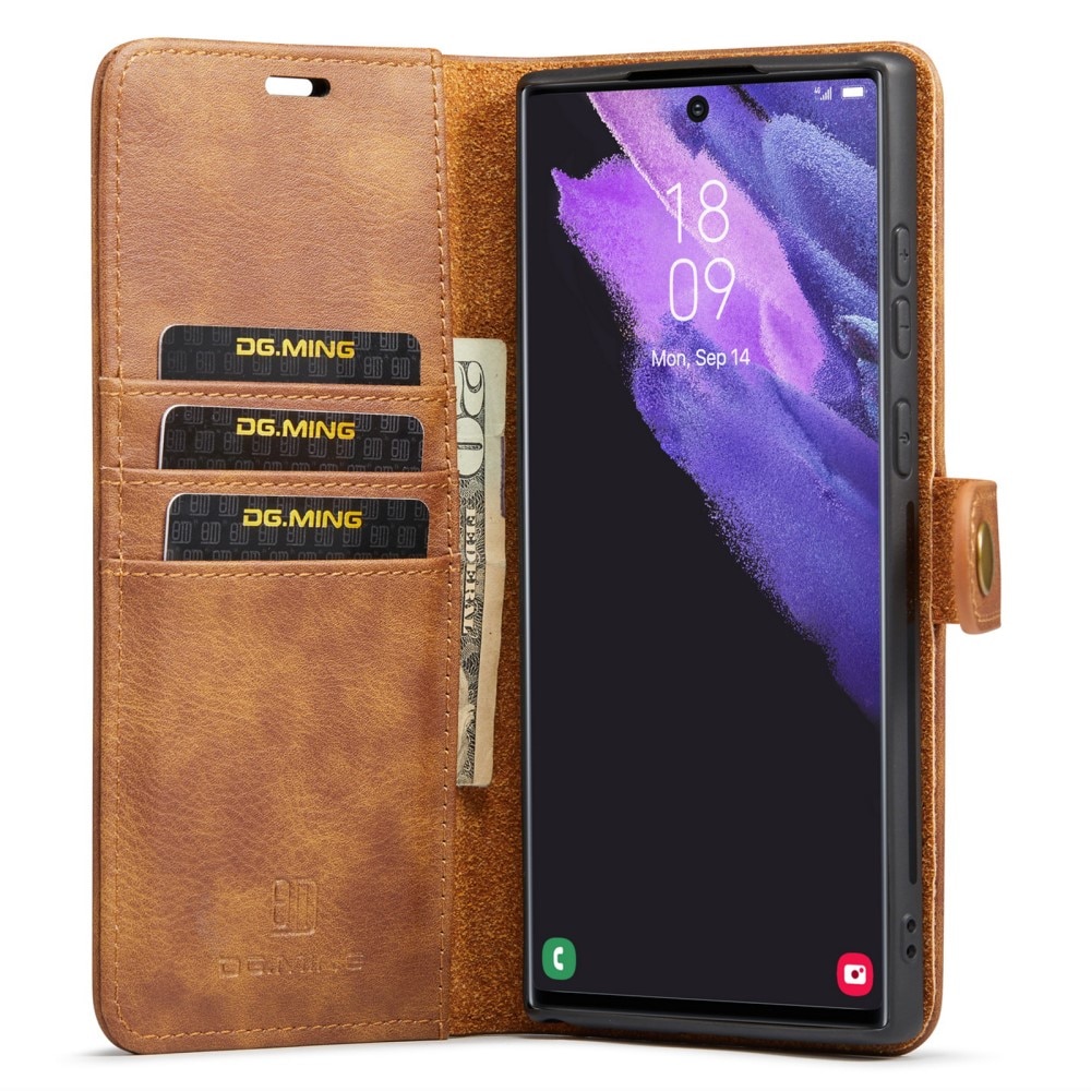 Magnet Wallet Samsung Galaxy S24 Ultra Cognac