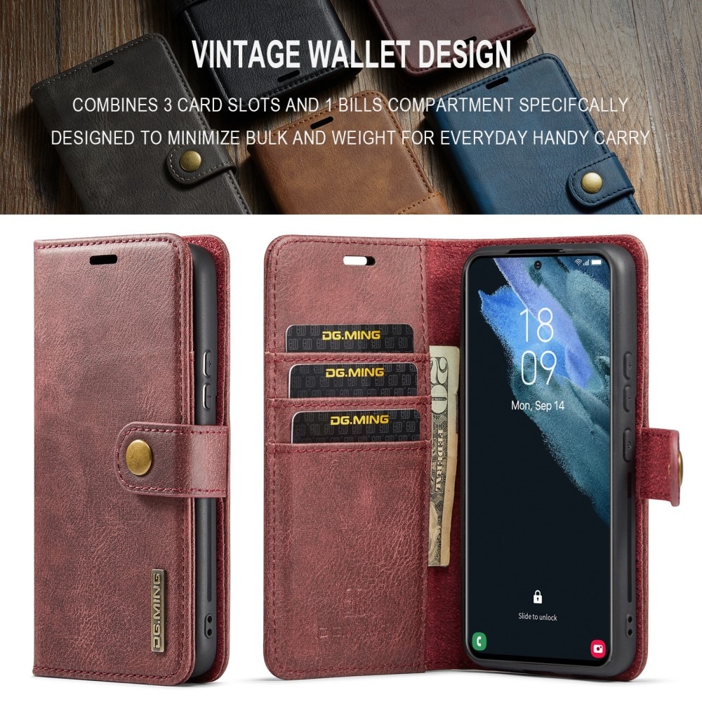 Magnet Wallet Samsung Galaxy S24 Plus Red