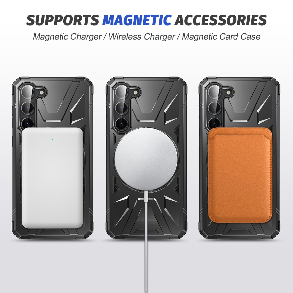 Hybridcover Tech MagSafe Ring Samsung Galaxy S24 Plus sort