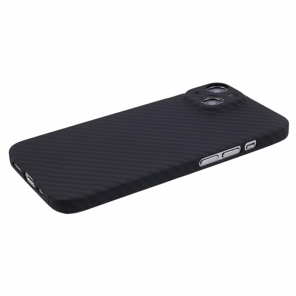 Slim Cover Aramidfiber iPhone 15 Plus sort