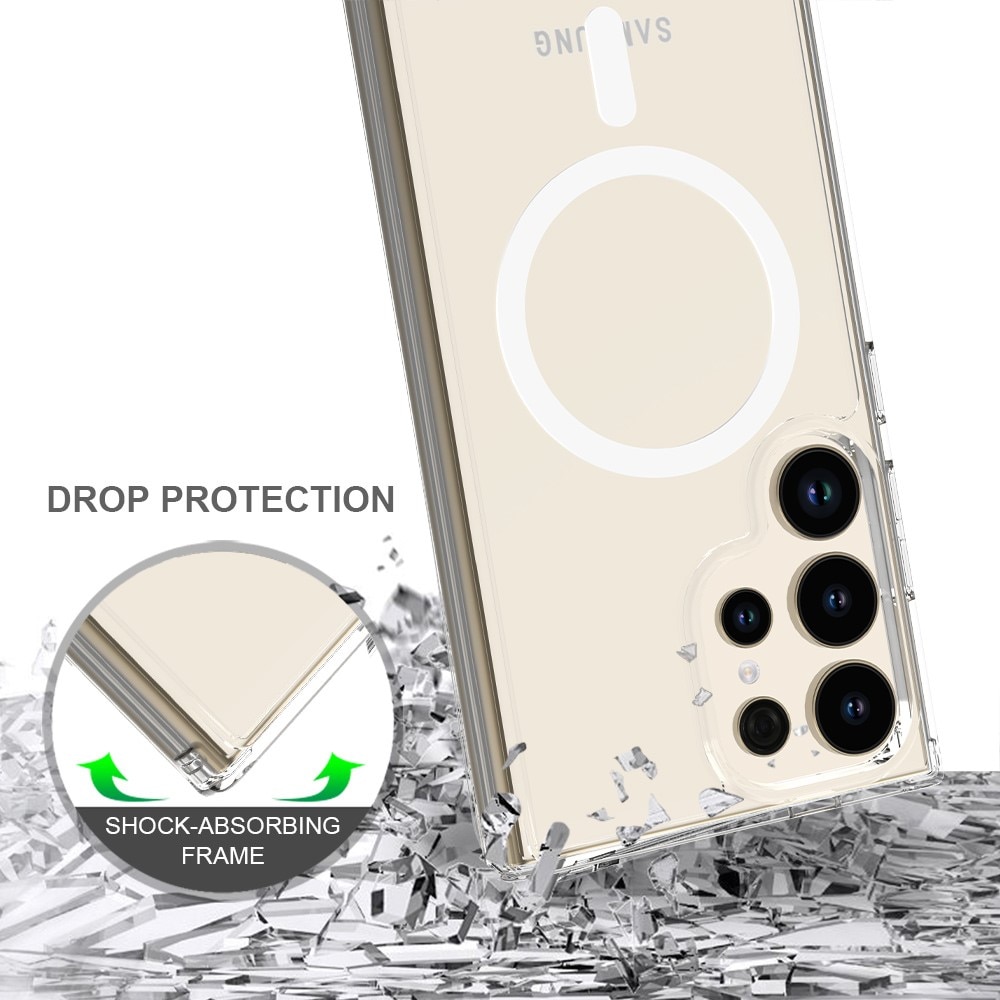 Hybridcover MagSafe Samsung Galaxy S24 Ultra gennemsigtig