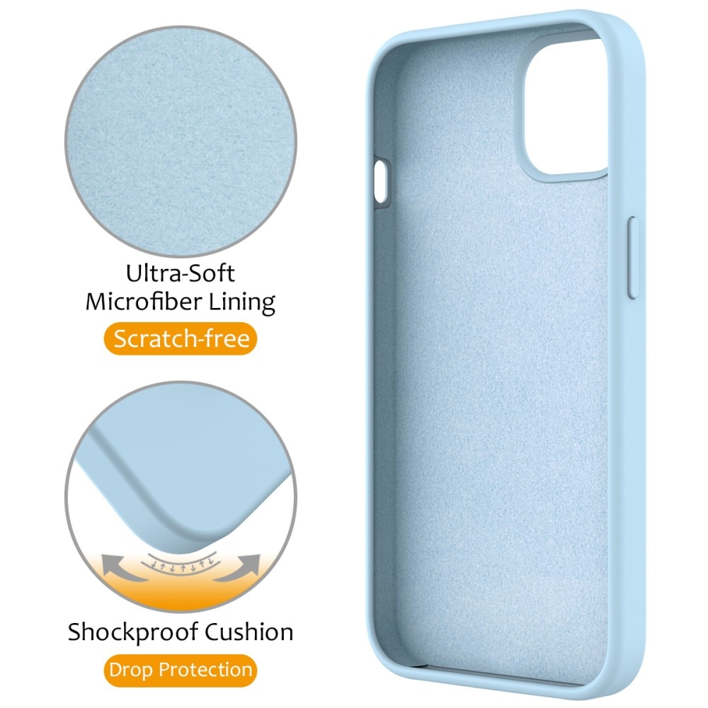Cover Silikone Kickstand MagSafe iPhone 13 blå