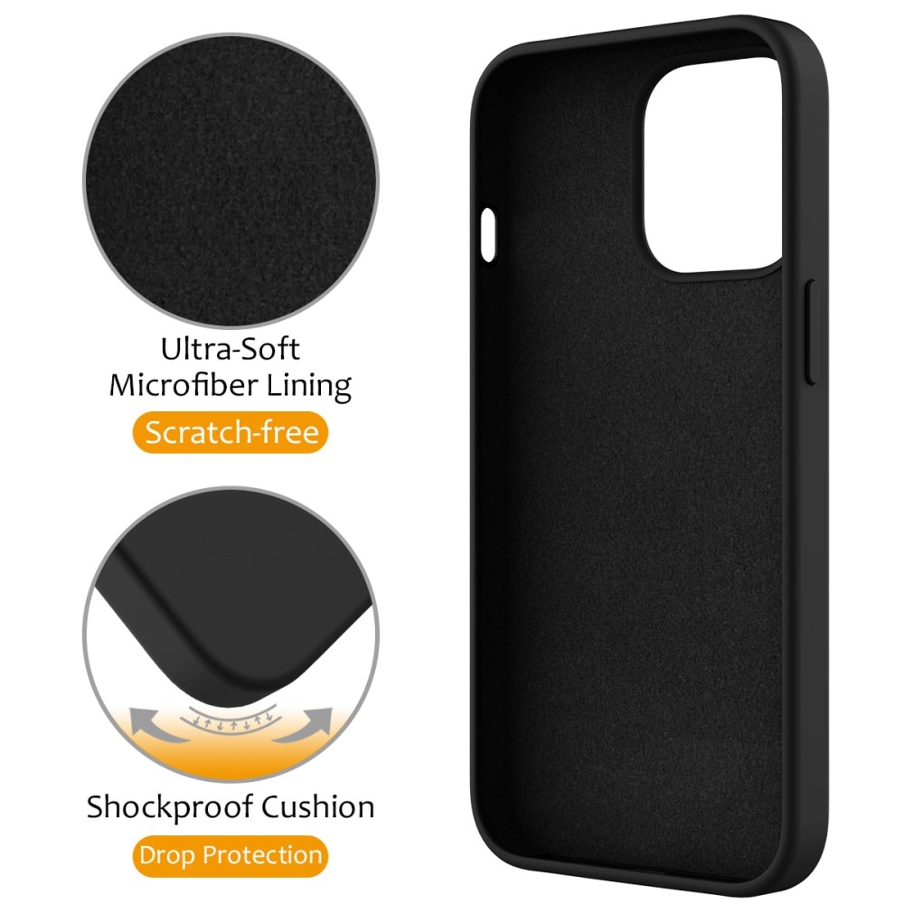Cover Silikone Kickstand MagSafe iPhone 13 Pro sort