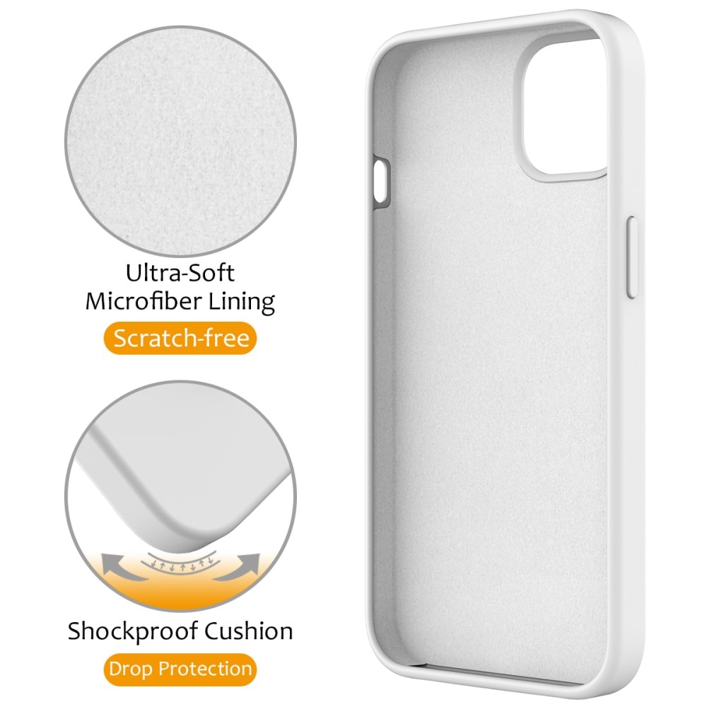 Cover Silikone Kickstand MagSafe iPhone 14 hvid