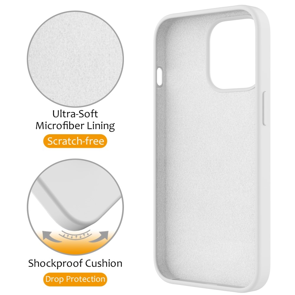 Cover Silikone Kickstand MagSafe iPhone 14 Pro hvid